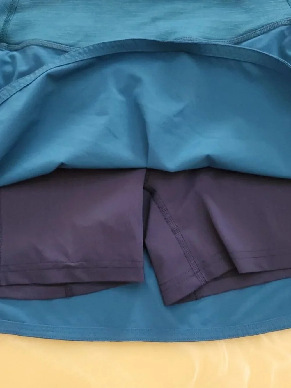 Outdoor Voices Hudson 4” Skort Teal Blue Tennis Pickleball Golf Skirt Size Small - Picture 8 of 13